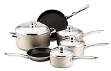 Farberware Cook n Ease 10-Piece Cookware Set, Champagne