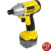 DEWALT DW052K-2 Heavy Duty 12-Volt Ni-Cad Cordless Impact Driver