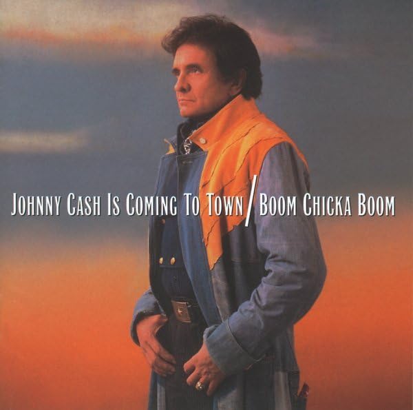 Johnny Cash Is Coming to Town/Boom Chicka Boom by Johnny Cash album cover