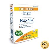Boiron Roxalia for Sore Throat Relief, 60 Tablets by Boiron