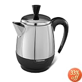 Farberware FCP240 4-Cup Percolator, Stainless Steel