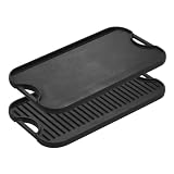 Lodge Logic Pro 20-by-10-7/16-Inch Cast-Iron Grill/Griddle