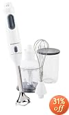 KitchenAid KHB300WH Hand Blender, White