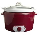 Nesco American Harvest SC-35S-1209 Slow n Ready 3.5-Quart Slow Cooker, Delicious Red