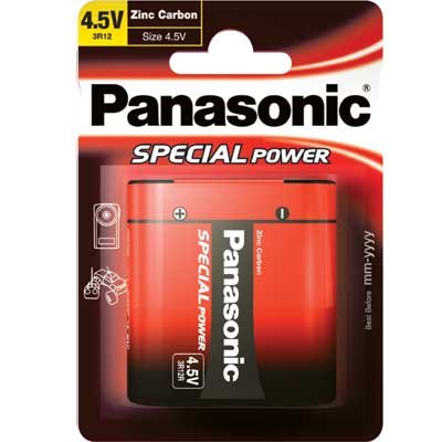 Projektoren: PANASONIC 3R12 ROT, Flachbatterien 4,5V (verblistert) 10 St�ck