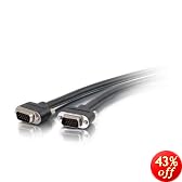 Cables To Go - 28017 - 75ft Pro Series HD15 M/M UXGA Monitor Cable with Ferrites (Black)