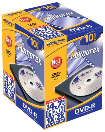 MP3 Player: Memorex 2x DVD-R 4,7GB 10er-Pack Rohlinge Video Box