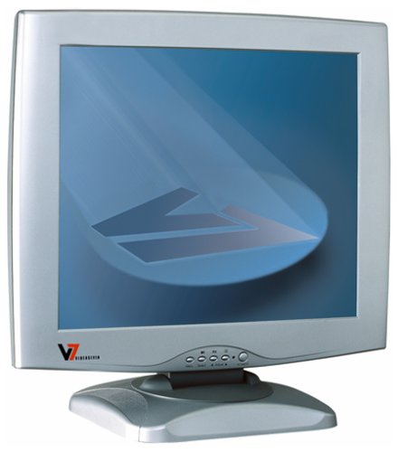 Verst&auml;rker und Receiver: V7 Videoseven L19M 19-Zoll TFT-Monitor silber (integr. Lautsprecher, DVI)