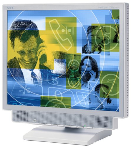 Notebooks: NEC LCD1760VM 17-Zoll TFT-Monitor silber (integr. Lautsprecher, DVI)