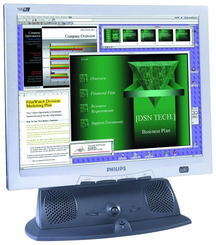 Projektoren: Philips 150B3Q LCD-Monitor, silber/anthrazit, mit MM-Pivot-Fu�