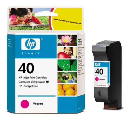 Heimkinosysteme: Hewlett Packard 51640ME Tintenpatrone Nr. 40, magenta, 42ml