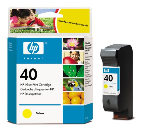 Heimkinosysteme: Hewlett Packard 51640YE Tintenpatrone Nr. 40, gelb, 42ml