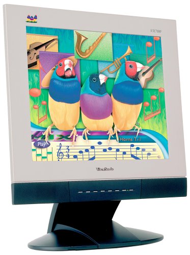 Verst&auml;rker und Receiver: ViewSonic VX700 17-Zoll TFT-Monitor silber/grau (integr. Lautsprecher, DVI)