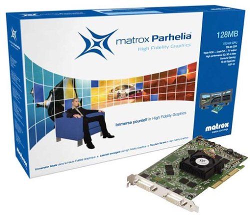 MP3 Player: Matrox Parhelia 256MB DDR AGP4x Dual DVI, TV-Out Grafikkarte