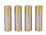 Monster Cable MB UGAA-4 Ultra Gold 2850 mAh AA Alkaline PowerCells 4-Pack