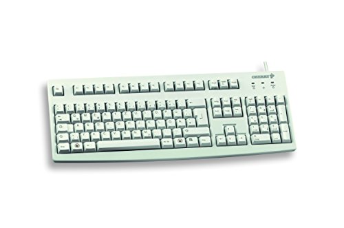 Camcorder: Cherry G83-6105 LRPDE-1 Tastatur, PC-Grau, PS/ 2, (Retail)