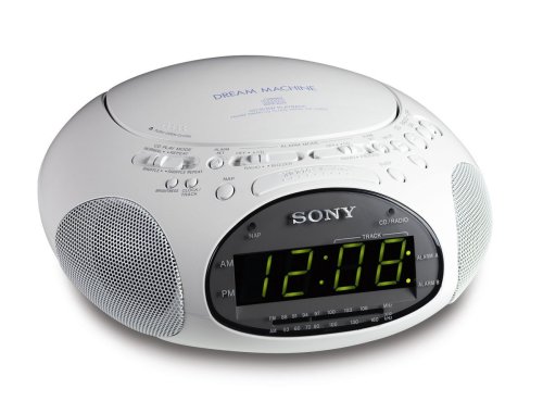 Festplatten: Sony ICF-CD 831/W Uhrenradio mit CD-Player wei�