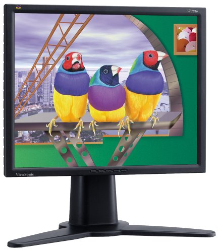 Verstaerker Und Receiver: ViewSonic VP181B 18-Zoll TFT-Monitor schwarz/anthrazit (DVI, Pivot)