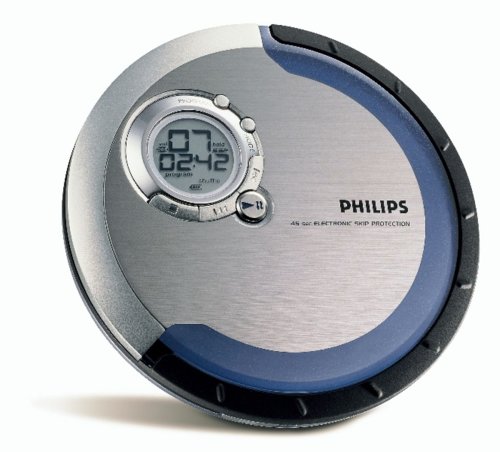 Projektoren: Philips AX5201 Tragbarer CD-Player silber/blau