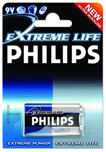 Projektoren: Philips ExtremeLife Alkaline-Batterie "9V E-Block"