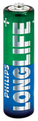 Projektoren: Philips R6-P8/00s LONGLIFE - Zink Kohle Mignon Batterien 8er Pack Folie