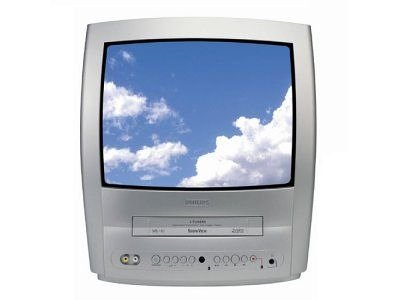 Projektoren: Philips 14 PV 360/01 4:3 Fernseher mit Mono-Videorekorder silber