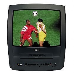 Projektoren: Philips 14PV203/01 4:3 Fernseher mit Mono-Videorekorder silber