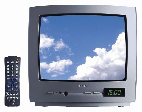 Projektoren: Philips 14HT3304/01 ProPlus 4:3 Fernseher mit Wecker und Radio