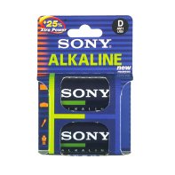 Festplatten: Sony AM-1E 1,5V Alkaline Mono Batterie, D/LR20, 2er Pack