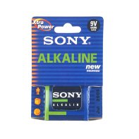Festplatten: Sony 6AM-6E 9,0V Alkaline Block Batterie, E-Block/6LR61