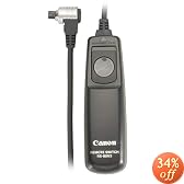 Canon RS-80N3 Remote Switch for EOS-1V/1VHS, EOS-3, EOS-D2000, D30, D60, 1D, 1Ds, EOS-1D Mark II,III, EOS-1Ds Mark II,III, EOS-10D, 20D, 30D,40D, 50D, 5D