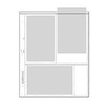 Adorama Archival Photo Pages Holds Six 4" x 6" Prints, Pack of 100