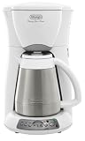 DeLonghi DC55TCW Coffeemaker with Timer, White