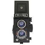 Seagull GC-109 Medium format Twin Lens Reflex (TLR) Camera with Built-in 75mm f/3.5 4 Element Taking Lens & Shutter/Aperture info in viewfinder