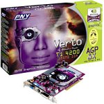Projektoren: PNY Verto GeForce4 Ti4200 8X TV-Out DVI Retail Grafikkarte AGP 128MB GeForce4 Ti 4200 8X DDR TV-Out DVI