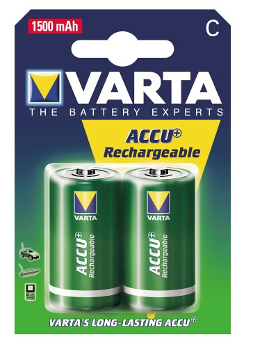 Verstaerker Und Receiver: Varta NiCD-Akku "Baby C" (1500mAh) 2er Pack