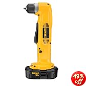 DEWALT DW960K-2 Heavy-Duty 3/8-Inch 18-Volt Ni-Cad Cordless Right Angl