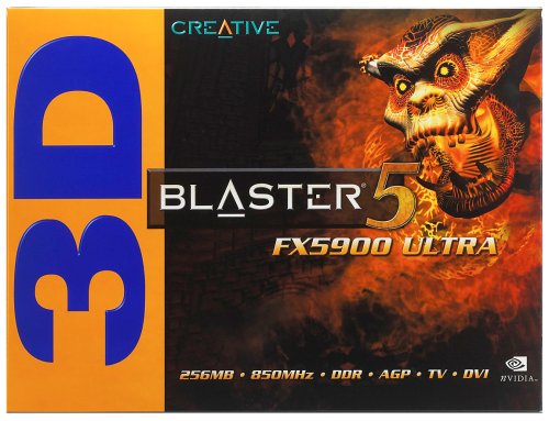 Camcorder: Creative 3D Blaster GeForce FX5900 Ultra 256MB Grafikkarte (Retail)