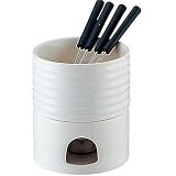 Typhoon Black Two Tone Ceramic Chocolate Fondue Set
