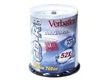 Verbatim 100PK CD-R 80MIN 700MB 52X ( 94594 )