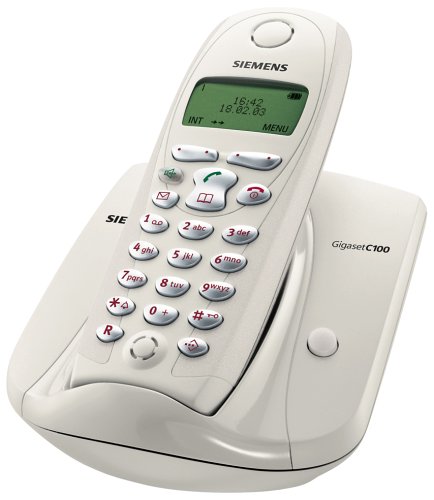 Festplatten: Siemens Gigaset C100 altweiss schnurlos Telefon