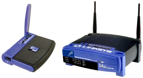 Lautsprecher: Linksys W11S4U11 Wireless-LAN-Starter-Kit
