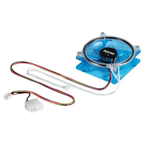 Heimkinosysteme: Hama Kaltlichtkathoden-L�fter; blau; UV-Ring-Kaltlichtkathode; f�r PC-Geh�use