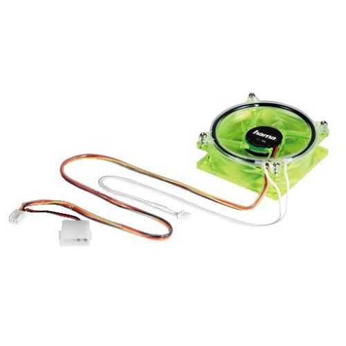 Heimkinosysteme: Hama Kaltlichtkathoden-L�fter; gr�n; UV-Ring-Kaltlichtkathode; f�r PC-Geh�use