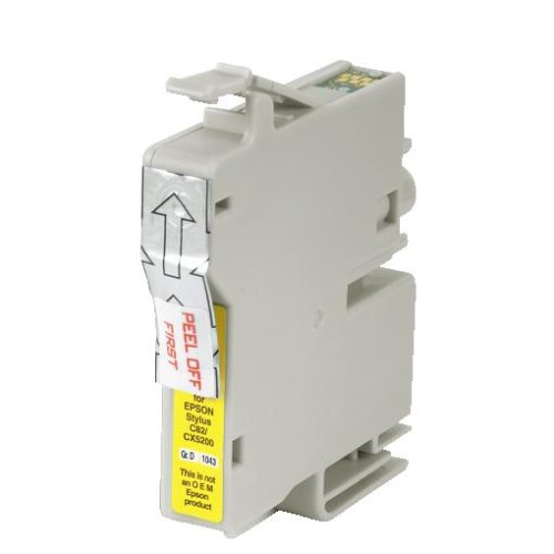 Heimkinosysteme: Hama Druckerpatrone gelb f�r Epson Stylus C82; CX5200