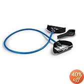 SPRI ES502R Xertube Resistance Band with Door Attachment and Exercise Charts (Blue, Heavy)