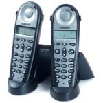 Elektronik Und Foto: AUDIOLINE DECT 5100 Twin-Set titanium schnurloses Telefon