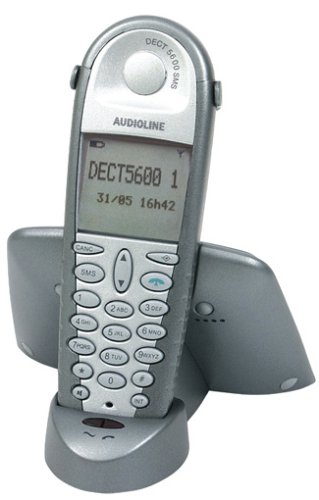 Elektronik Und Foto: AUDIOLINE DECT 5600 SMS silverstar schnurloses Telefon