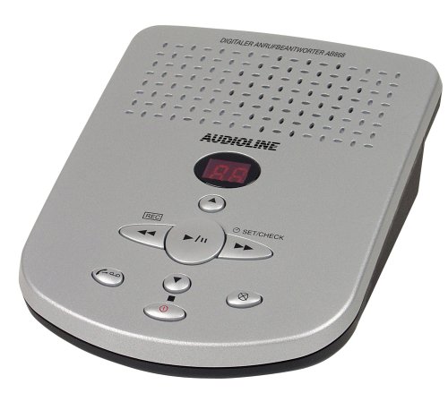 Elektronik und Foto: Audioline AB 868 platinum Tag- und Zeitansage, 50 Minuten Aufzeichnungszeit, 2-stelliges Display