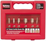 Hickory Woodworking RBK1026 6-Piece Carbide Straight Set